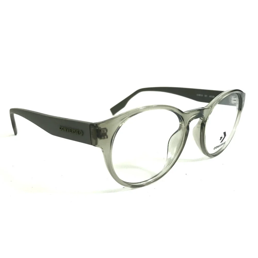 Converse Eyeglasses Frames CV5018 331 Transparent Green Round Full Rim 49-20-145